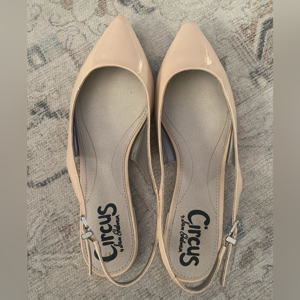Sam Edelman Circus patent leather pointy toe sandal